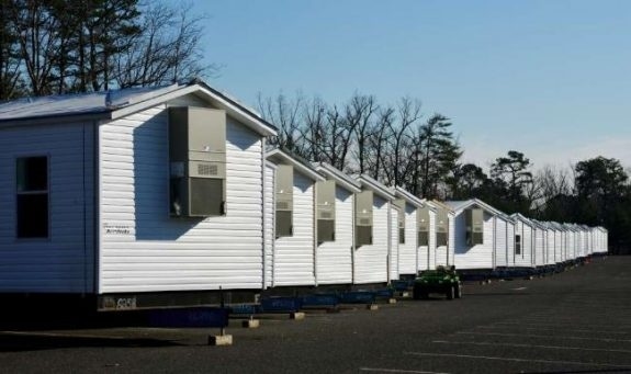manufactured homes stored at Six Flags in New Jersey    Russ Desantis  The Record credit
