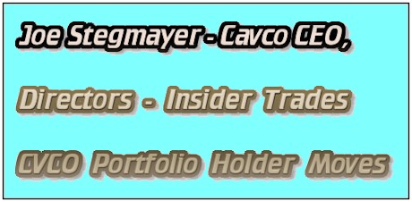 JoeStegmayerCavcoCEODirectorsInsiderTradesCVCOPortfolio-postedDailyBusinessNews-MHProNews