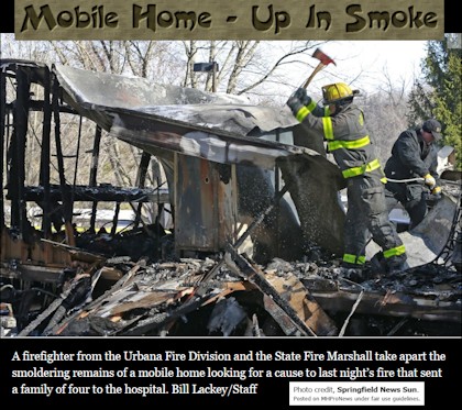 MobileHomeUpInSmokeMobileManufacturedHousingIndustryNewsMHProNewsURbanOhioMobileHomeFire420x373