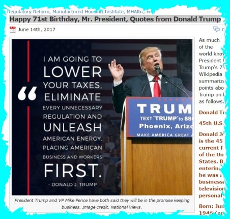 Happy71BirthdayPresidentDonaldTrumpQuotesDailyBusinessNewsMHProNews