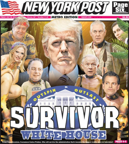 WhiteHouseSurvivorPresidentTrumpNYPostDailyBusinessNewsMHProNews