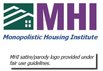 ManufacturedHousingInstituteLogoMHILogoMonopolisticHousingInstituteMHIParadoySatireLogo