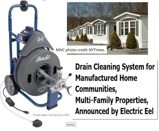 ElectricEeld5DrainCleaningSystemManufacturedHomeCommunitiesAKAMobileHomeParksElectricEelDailyBuisnessNewsMHProNews800