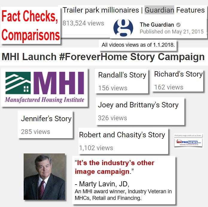 FactChecksComparisonsTrailerParkMillionairesMHILaunch#ForeverHomeStoryCampaignMartyLavinJDDailyBusinessNewsMHProNews