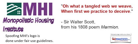 OhWhatATangleWebWeWeaveWhenFirstWePracticeToDecieveSirWalterScottMarmionManufacturedHousingInstituteLogoMHIMonopolisticHousingInstitute