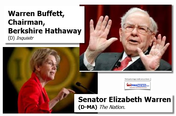 WarrenBuffettBerkshireHathawaySenElizabethWarrenDMAInquistrTheNationManufacturedHousingIndsutryDailyBusinessNewsMHProNews