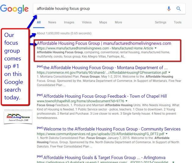 AffordableHousingFocusGroupManufacturedHomeLivingNewsGoogleSearchScreenCaptureResultMobileManufacturedHomeMHLivingNews