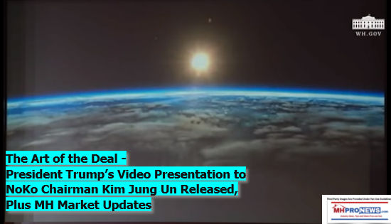 ArtOfDealPresidentTrumpsVideoPresentationToNoKoDPRKChairmanKimJungUnReleasedMHMarketUpdatesDailyBusinessNewsMHProNews