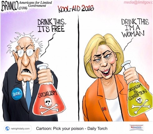 BrancoBerniesandersDrinkThisFreeSocialismHillaryClintonDrinkThisImAWomanSocialismAndCorruptionManufacturedHousingIndustryDailyBusinessNewsMHProNEws