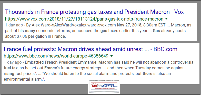 FranceFuelProtestsBBCNov2018DailyBusinessNewsMHProNews