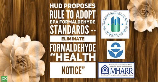 HUDProposesRuleAdoptEPAFormadedeydeStandardsEliminateHformadehydeHealthNoticeManufacturedHousingAssociationRegulatoryReformMHARRlogo600