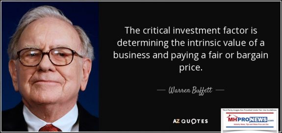 WarrenBuffettAZQuoteCriticalFactorDetermineValuePayFairBargainPriceMHProNews