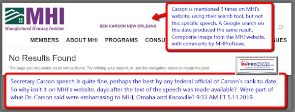 HUDSecBenCarsonNOLOManufacturedHousingInstitutelogoMHIlogo2019-05-11_0933MHProNews