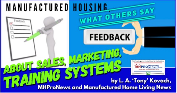 ManufacturedHousingWhatOthersSayAboutSalesMarketingTrainingSystemsByLATonyKovachDailyBusinessNewsMHProNews