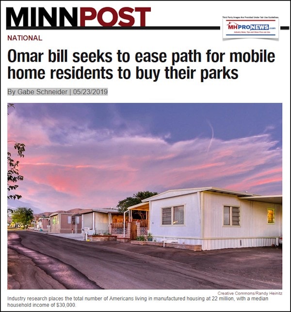 MinnPostOmarBillSeekEasePathMObileHomeResidentsBuyTheirParksManufacturedHousingIndustryDailyBusinessNewsMHProNews