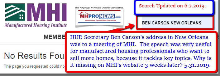 BenCarsonNewOrleansManufacturedHousingInstituteLogoMHILogoSiteSearch2019-06-02_0604DailyBusinessNewsMHProNews