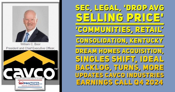 SEC-LegalDropAvgSellingPriceCommunitiesRetailConsolidationKentuckyDreamHomesAcquisitionSinglesShiftIdealBacklogTurnsMoreUpdatesCavcoIndustriesEarningsCallQ4.2024MHProNews