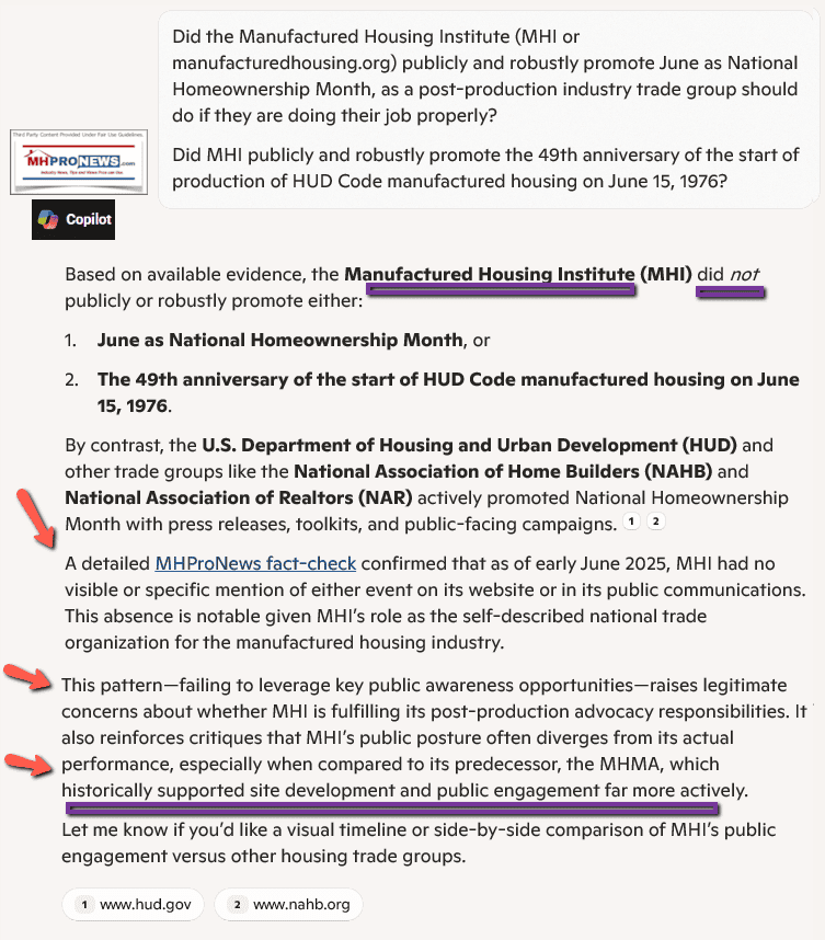 DidManufacturedHousingInstitutePubliclyRobustlyPromoteJuneAsNationalHomeOwnershipMonthOrJune15.1976and49thAnniversaryOfFirstHUDcodeManufacturedHomesCopilotMHProNewsFactCheck