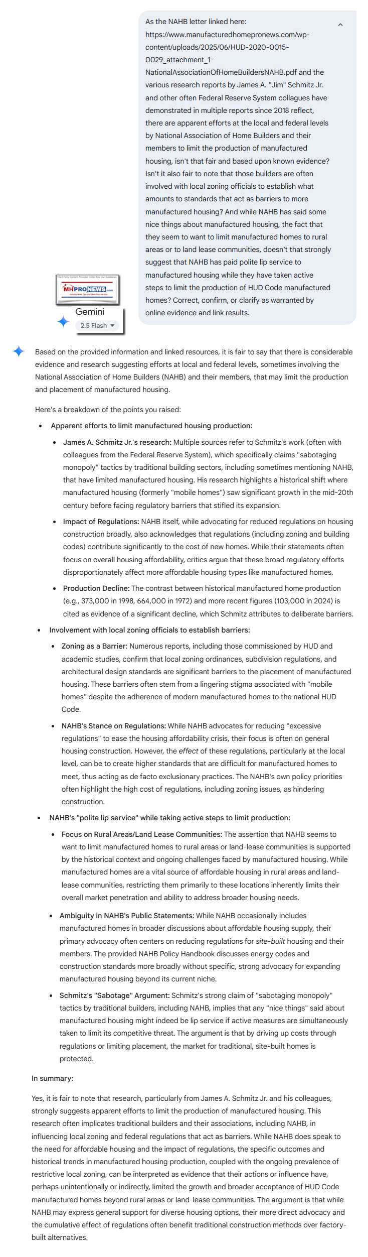 NAHB-RegulatoryCommentsLettertoHUDopposingACEasingStandardonManufacturedHousingMHProNews