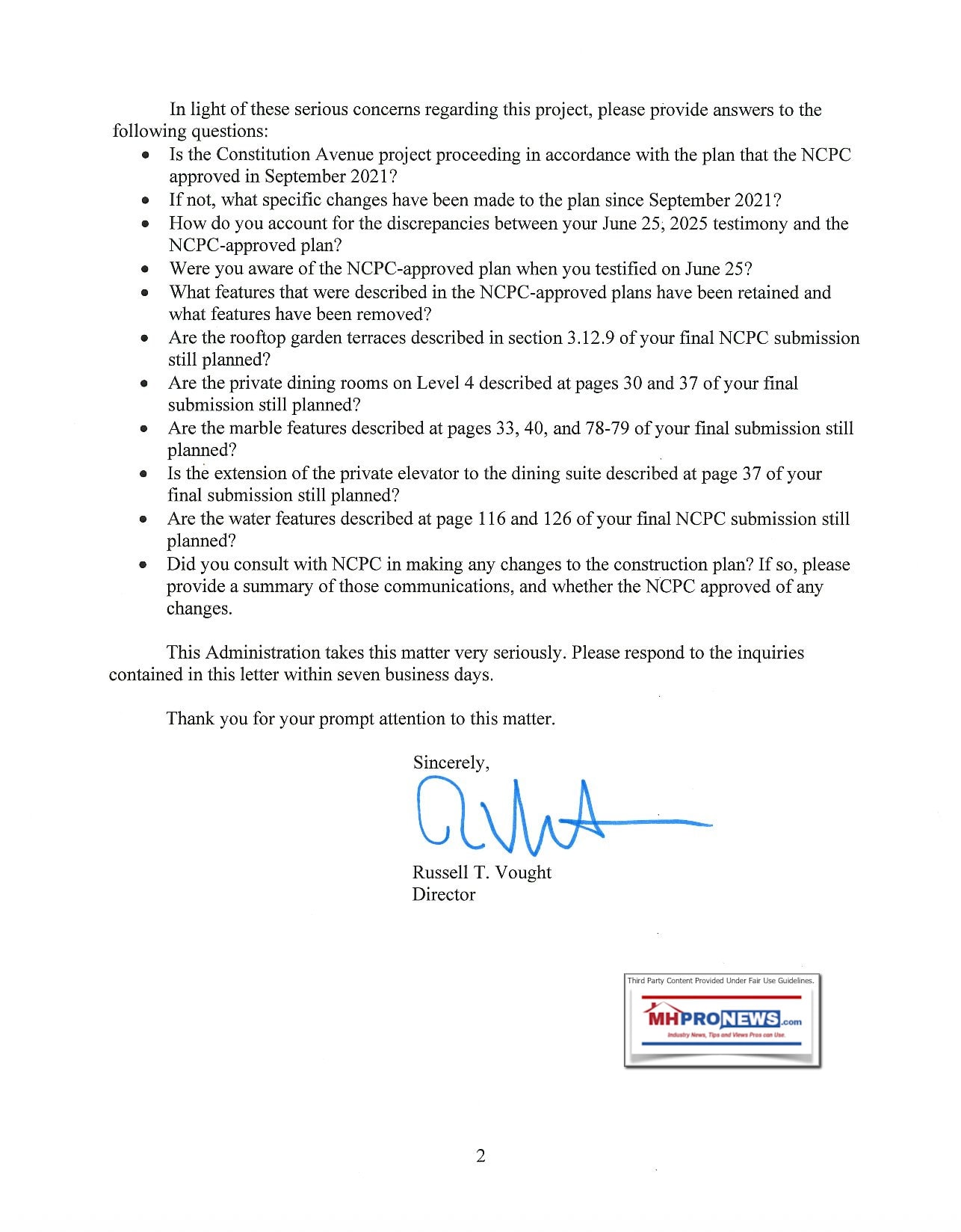 FederalReserveChairmanJeromePowellRussellVoughtOMBLetter7.10.2025Page2-ManufacturedHomeProNews