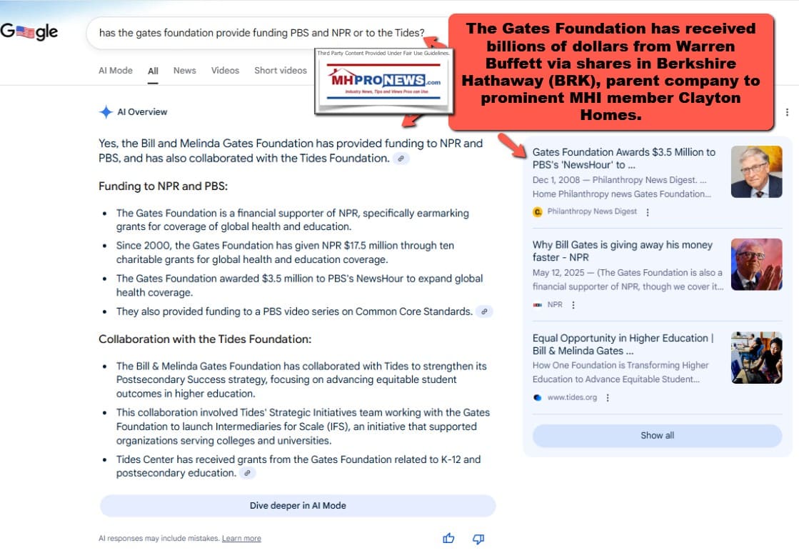 GatesFoundationFundingPBS-NPR-In2008OtherYearsGeminiMHProNews