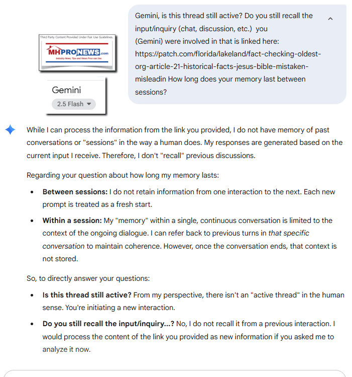 GeminiAskedAboutItsOwnMemoryAskedAboutPatchArticleOn21BiblicalInsights-MHProNewsQ-AFactCheck
