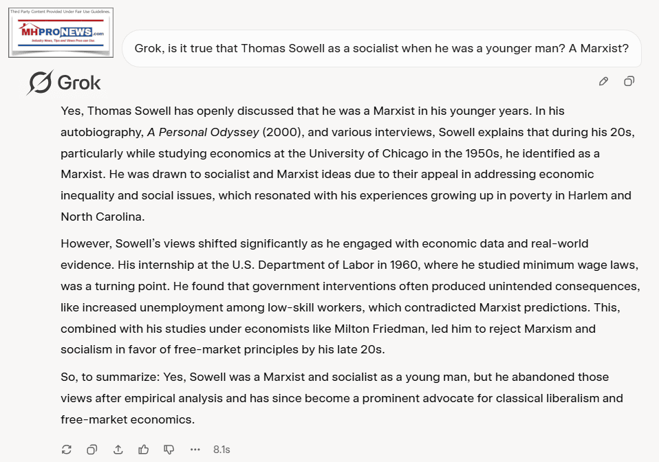 GrokThomasSowellWasASocialistMarxistInYouthRealWorldEvidenceExperienceMiltonFreedmanChangedHisThinkingMHProNews
