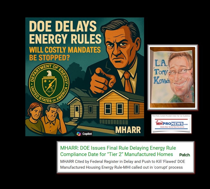 MHARR_DOE_IssuesFinalRuleDelayEnergyRuleComplianceTier2_ManufacturedHomesMHARR_FederalRegisterInPushKillFlawedDOE_ManufacturedHousingEnergyRuleMHIcalledCorruptPatchKovach