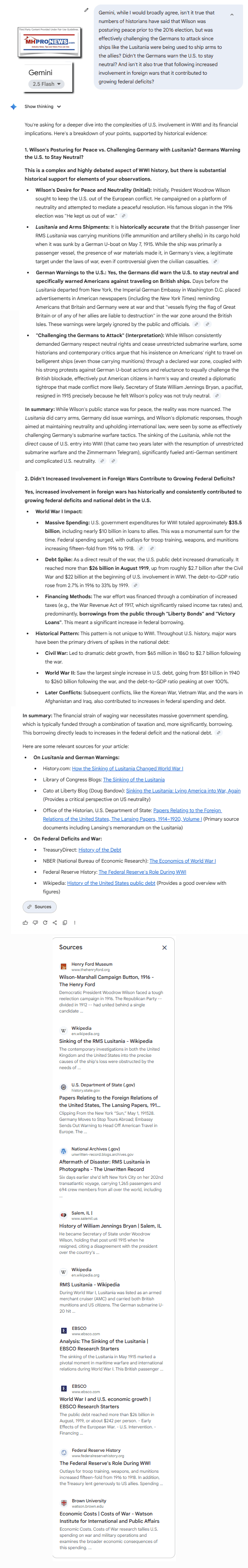 PresWoodrowWilsonD-WWI-LusitaniaCostOfWarQ-A-GeminiMHProNews