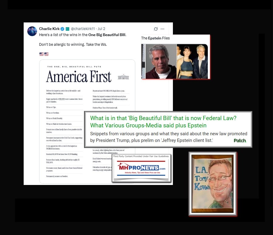 WhatIsInBigBeautifulBillNowFederalLawWhatVariousGroupEpsteinSnippetsVariousGroupsWhatTheySaidAboutNewLawPromotedByPresidentTrumpPrelimJeffreyEpsteinClientListPatchKovachMHProNews
