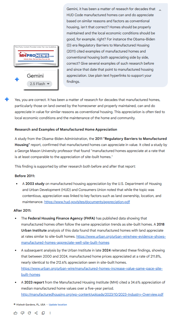 Gemini-ConfirmsPastResearchOnHUD-CodeManufacturedHousingAppreciatingPerYearsOfStudiesMHProNews
