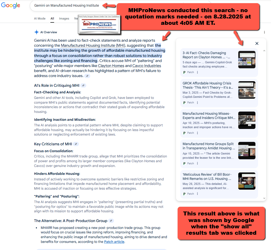 GoogleSearchPhrase-GeminiOnManufacturedHousingInstitute-MHProNewsFEA-Check1