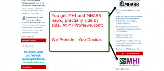 Get all your news side by side.  So at MHProNews --> We Provide.  You Decide.