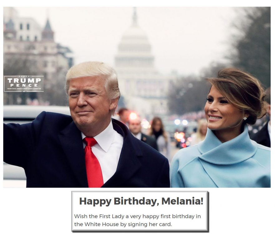 HappyBirthdayMelaniTrumpFirstWhiteHouseBirthday