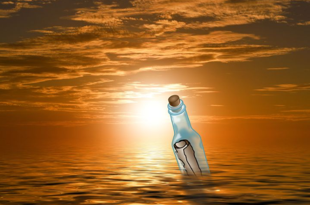 MessageInBottleSunsetSunriseBottlePixabayMHProNews