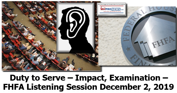 DutyToServeImpactExaminationFHFAListeningSessionDec2WashDC2019ManufacturedHomeProNews