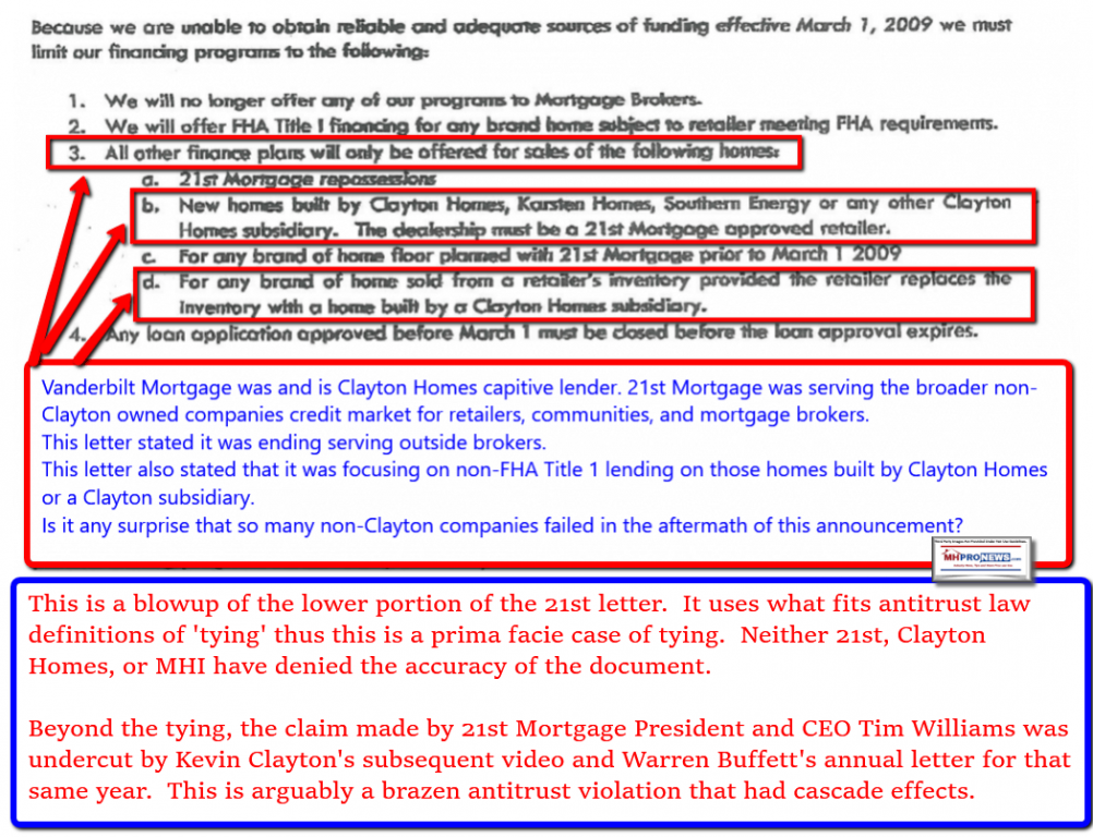 TimWilliams21stLetterBlowUpTyingViolationManufacturedHousingInstituteBerkshireHathawayClaytonHomesMHProNewsFactCheckAnalysis