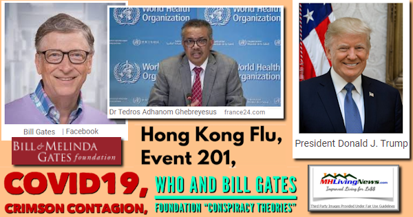 HongKongFluEvent201COVID19CrimsonContagionWorldHealthOrgWHOlogoBillGatesFoundationPhotoConspiracyTheoriesManufacturedHomeLivingNews