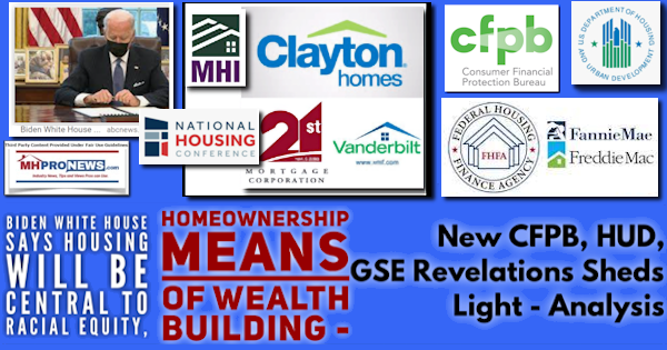 BidenWhiteHousePicSaysHousingCentralRacialEquityHomeownershipMeansWealthBuildingNewCFPB-HUD-GSERevelationsNatlHousingConfMHI21stClaytonHomesVanderbiltManufacturedHomeProNews