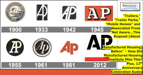 AssociatedPressAPLogosThroughYearsTrailersTrailerParksMobileHomesAPNotAwareRequestManufacturedHousingManuHousingInstMissThisPlus12thAnniversaryCelebrationKudosMastMHProNews