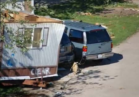 Tornado caused more destruction to conventional construction than to mobile or manufactured homes 2