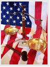 U.S. Flag, Scales of Justice