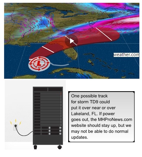 Weather-FL-TD9-ServerElectric-credit-MailChimp-textCredit-MHProNews-