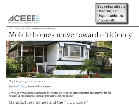 ACEEEDrLowellUngerMobileHomesManufacturedHomesEnergyEfficiency-postedDailyBusinessNewsMHProNews