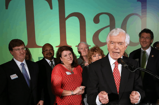 thad_cochran_thanks_supporters__gettyimages__jennifer_hall_exec_dir_of_msmha_behind-posteddailybusinessnews-mhpronews