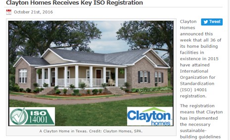 claytonhomesreceivesisoregistrationmanufacturedhousingindustrydailybusinessnews-mhpronews