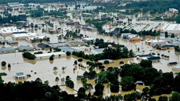 Louisiana Flood damage, August 2016. Credit: BBC