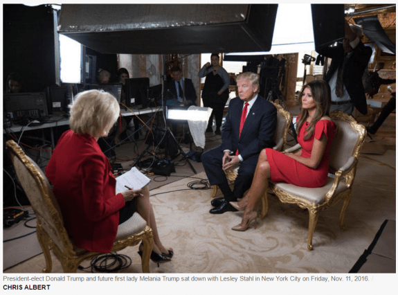 cbsnewslesleystahlpresidentelectdonaldtrumpupcomingflotusmelaniatrump60minutespostedmhpronews