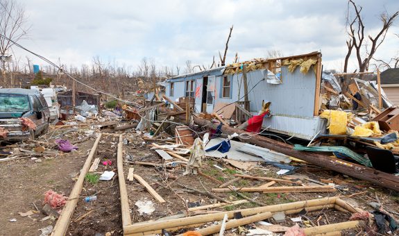 Tornado aftermath in Henryville, Indiana