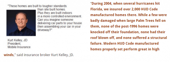 KurtKelleyMobileInsuranceManufacturedHomesDidGreatInHurrincaneProperlyInstalled